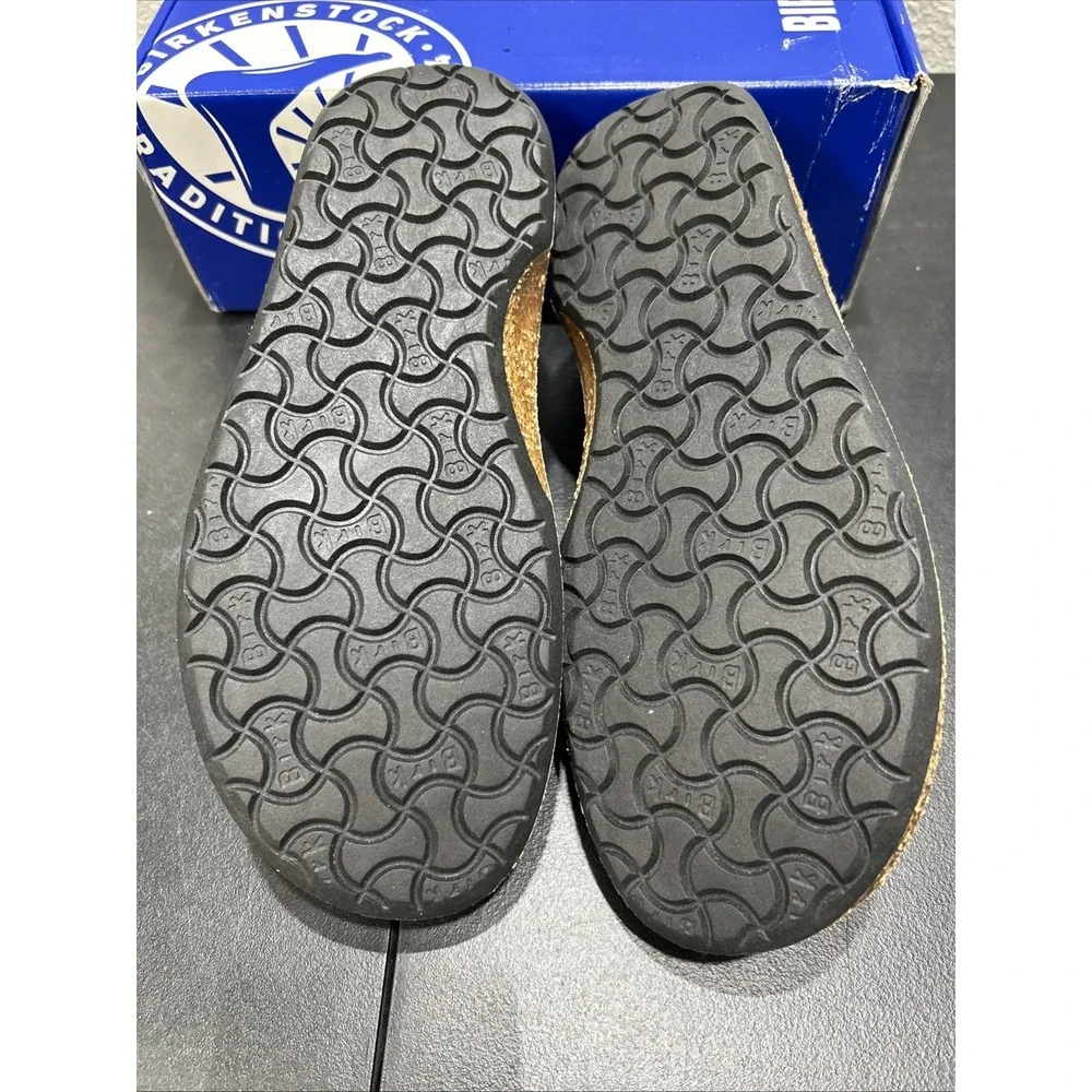 Birkenstock Gary Leather Vintage Wood Black EU 41 US L10 M8 Mens Womens